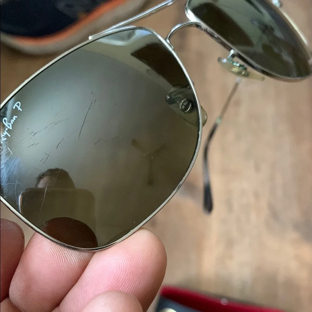 Ray-Ban Aviator Chromanse Sunglasses with Case Unisex - Picture 9 of 11